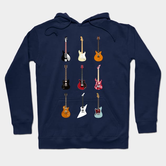 Epic Guitars of Rock ✅ Hoodie by Sachpica